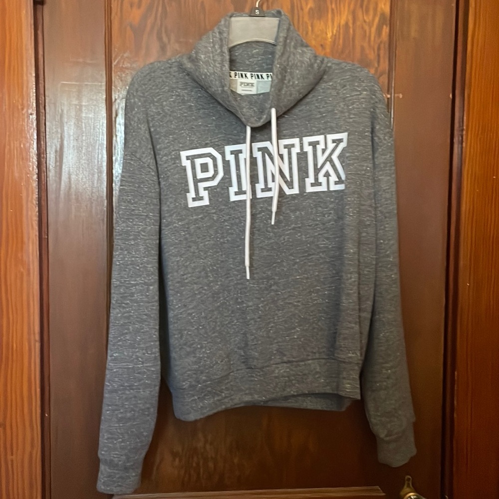 PINK grey sweatshirt size small